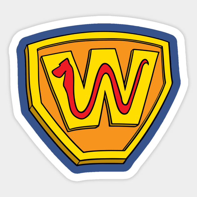 Wonder Worm Sticker by SideShowDesign